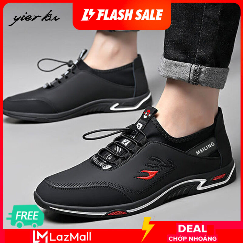 Yierku Free Shipping Miễn phí vận chuyển Phong cách mới của giày nam thể