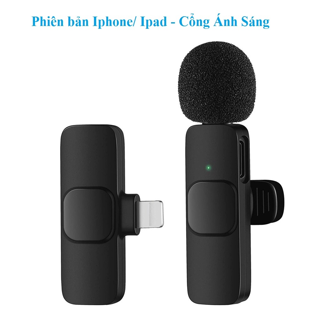 Top micro thu âm, micro thu âm, micro thu âm không dây cài áo 2 mic k9 - khử tiếng ồn cao cấp - khoảng cách 20m - thu lại từng chi tiết.