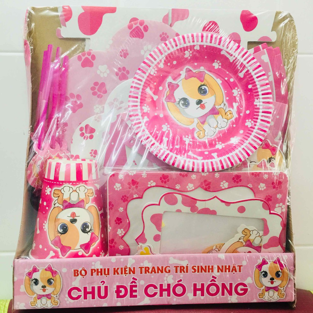 Bộ phụ kiện trang trí sinh nhật cho bé MEGA SET