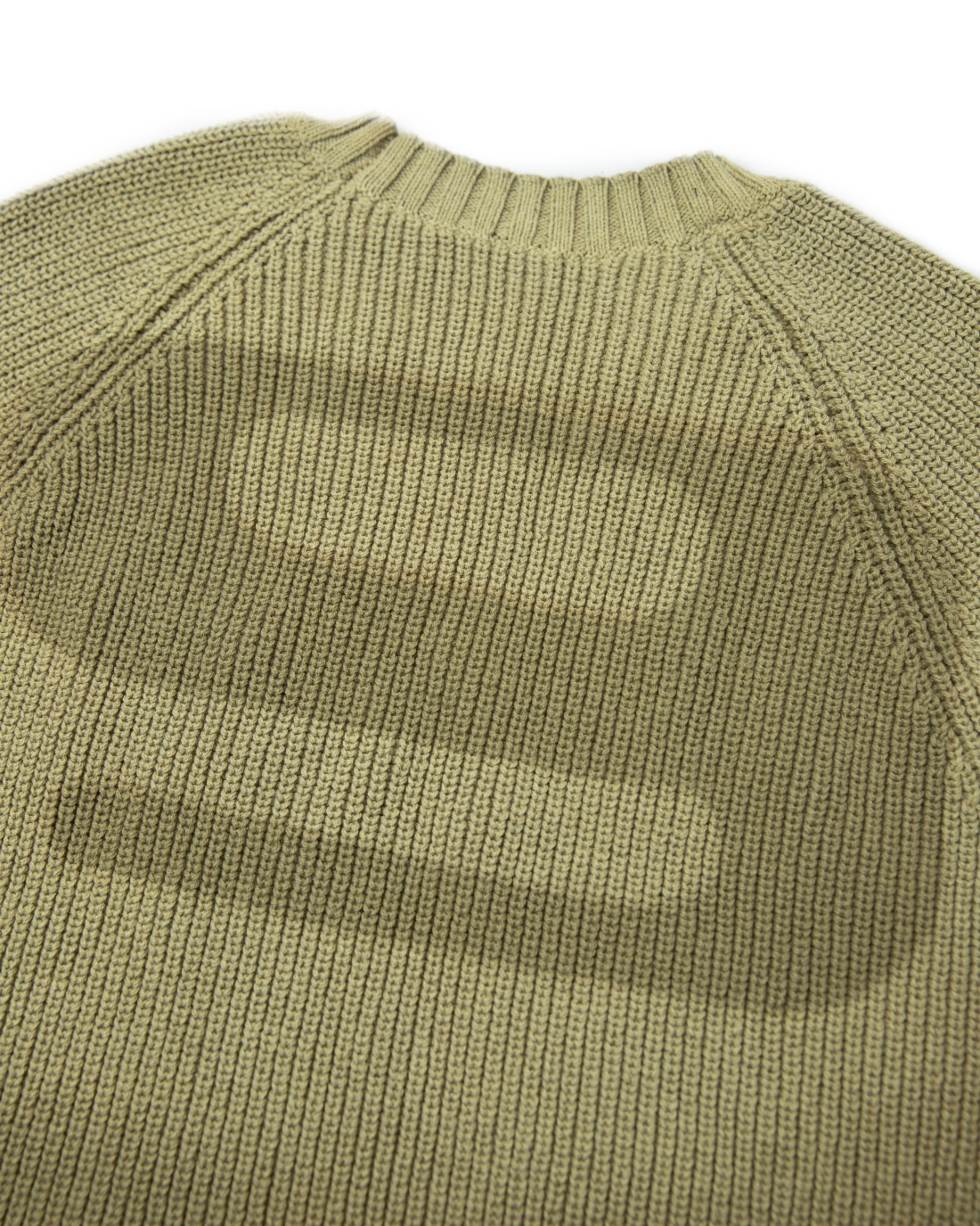 LOGO WASHED YELLOW KNIT SWEATER