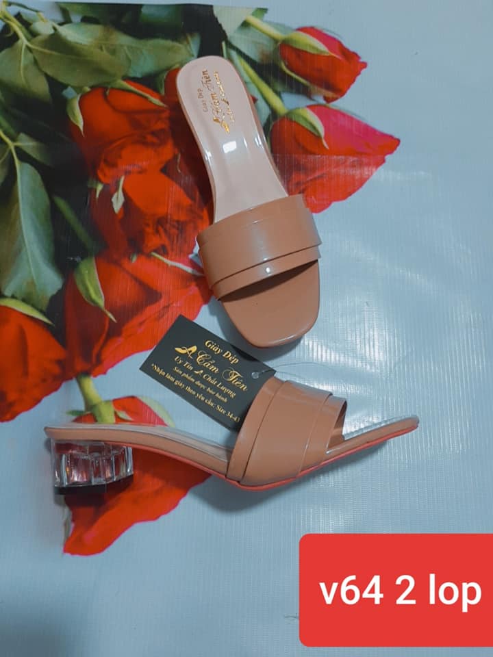 Ảnh thật sản phẩm được bảo hành guốc nữ bigsize từ 33 34 đến 40 41424344