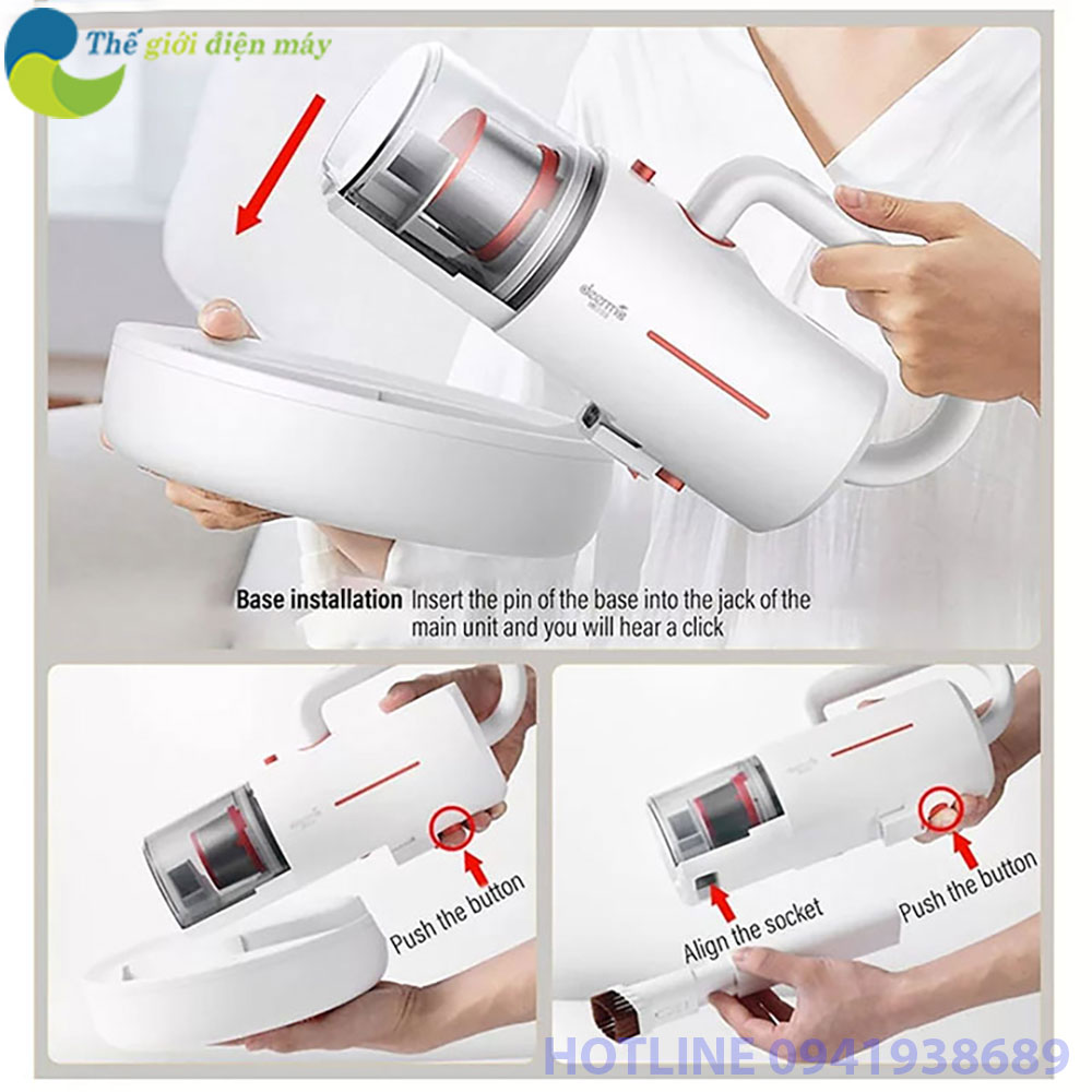 Máy hút bụi cầm tay thảm đệm đa năng Deerma CM1300 3 in 1 - Bảo hành 6 tháng - Shop Thế Giới Điện Máy