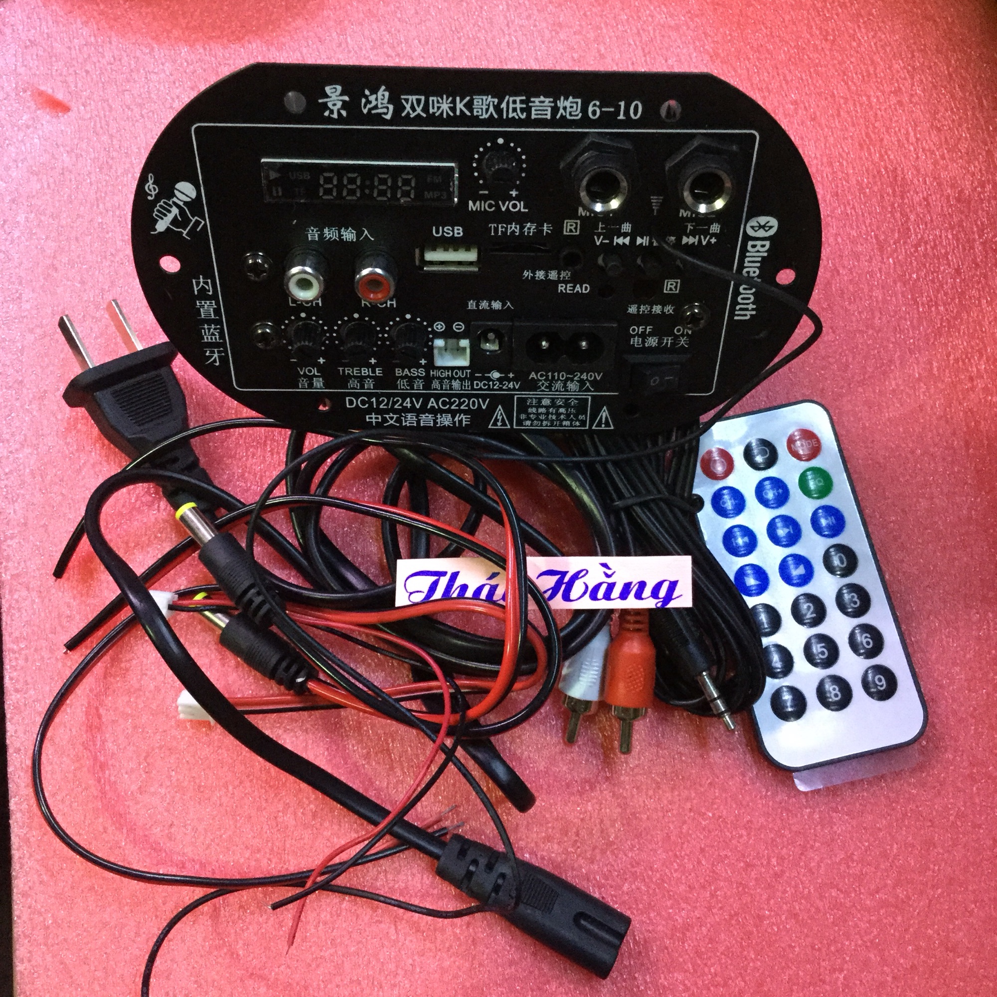 Mạch loa CROWN có Bluetooth 2 Mic