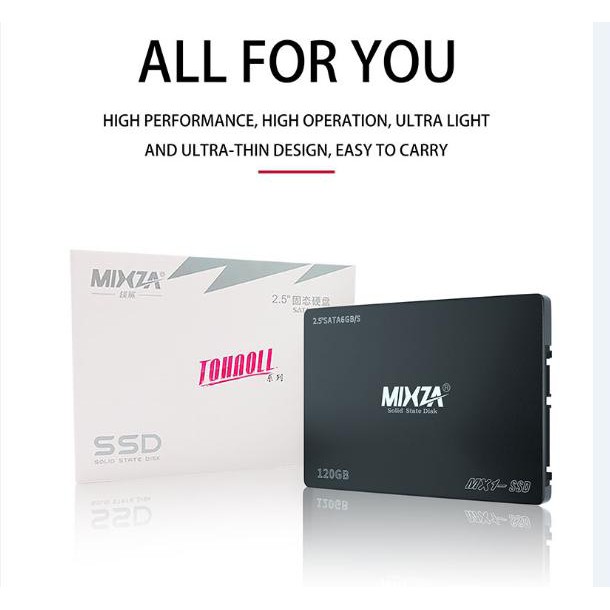 Ổ cứng ssd 120gb mixza 2.5 sata3 - chính hãng bảo hành 36 tháng