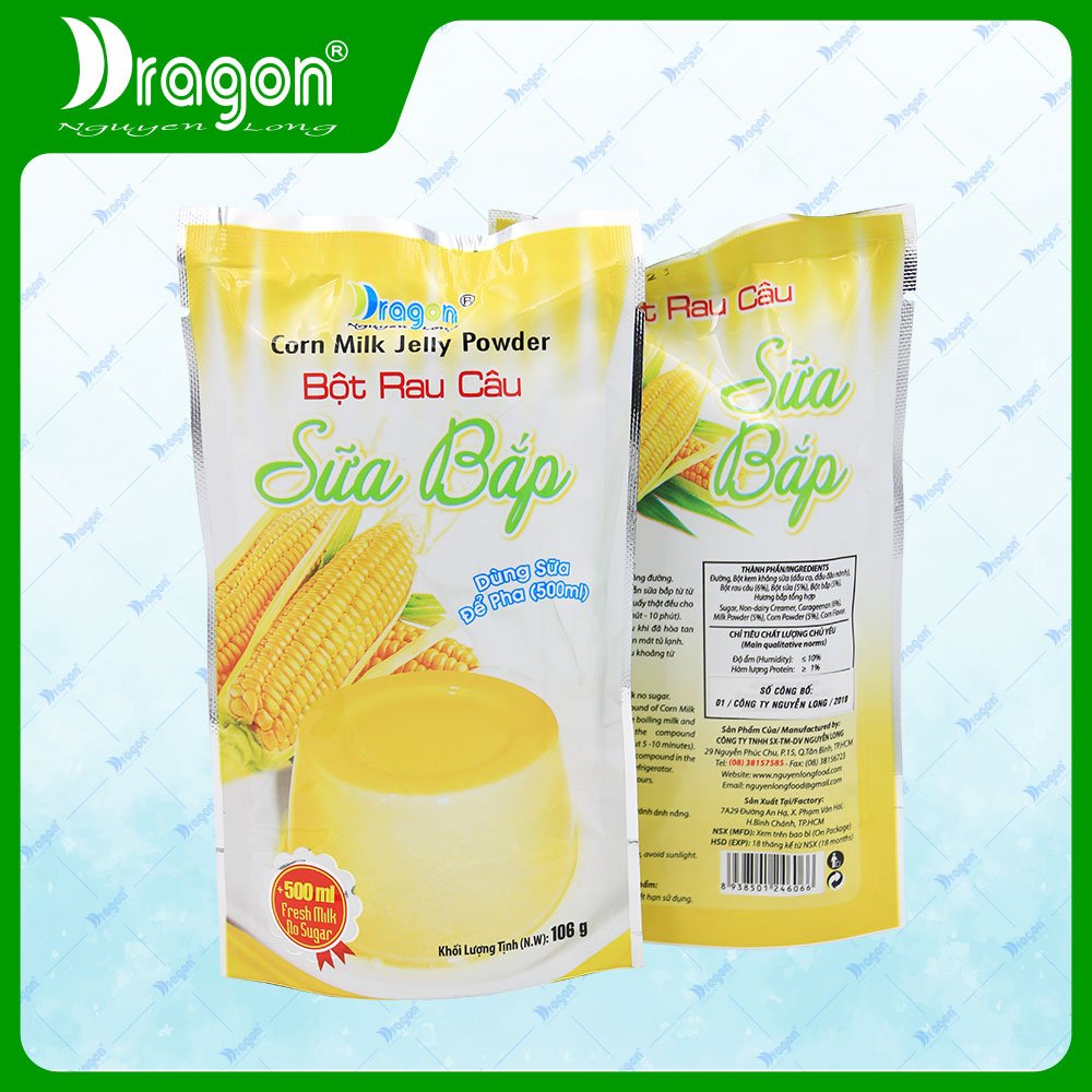 Bột Rau Câu Sữa Bắp DRAGON 106G