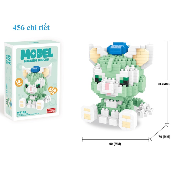 Đồ chơi LEGO Nano 3D hình động vật dễ thương, rèn khả năng kiên trì, sáng tạo và làm trò xả stress rất hiệu quả