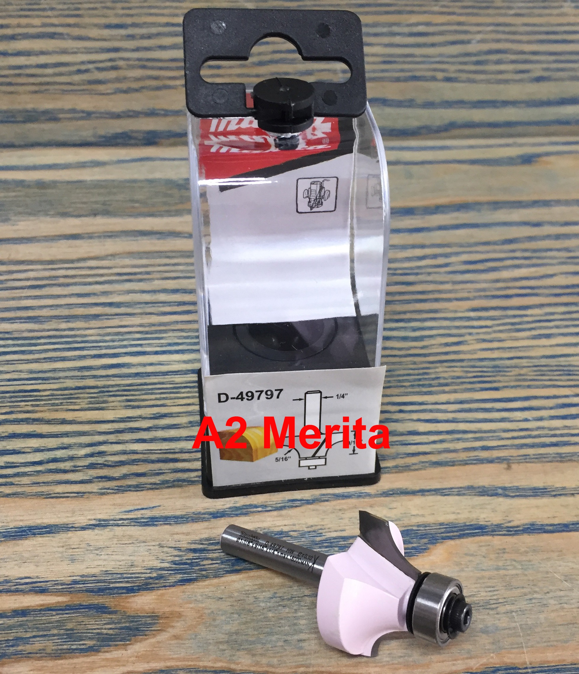 Mũi phay bo tròn góc ổ bi makita d-49797