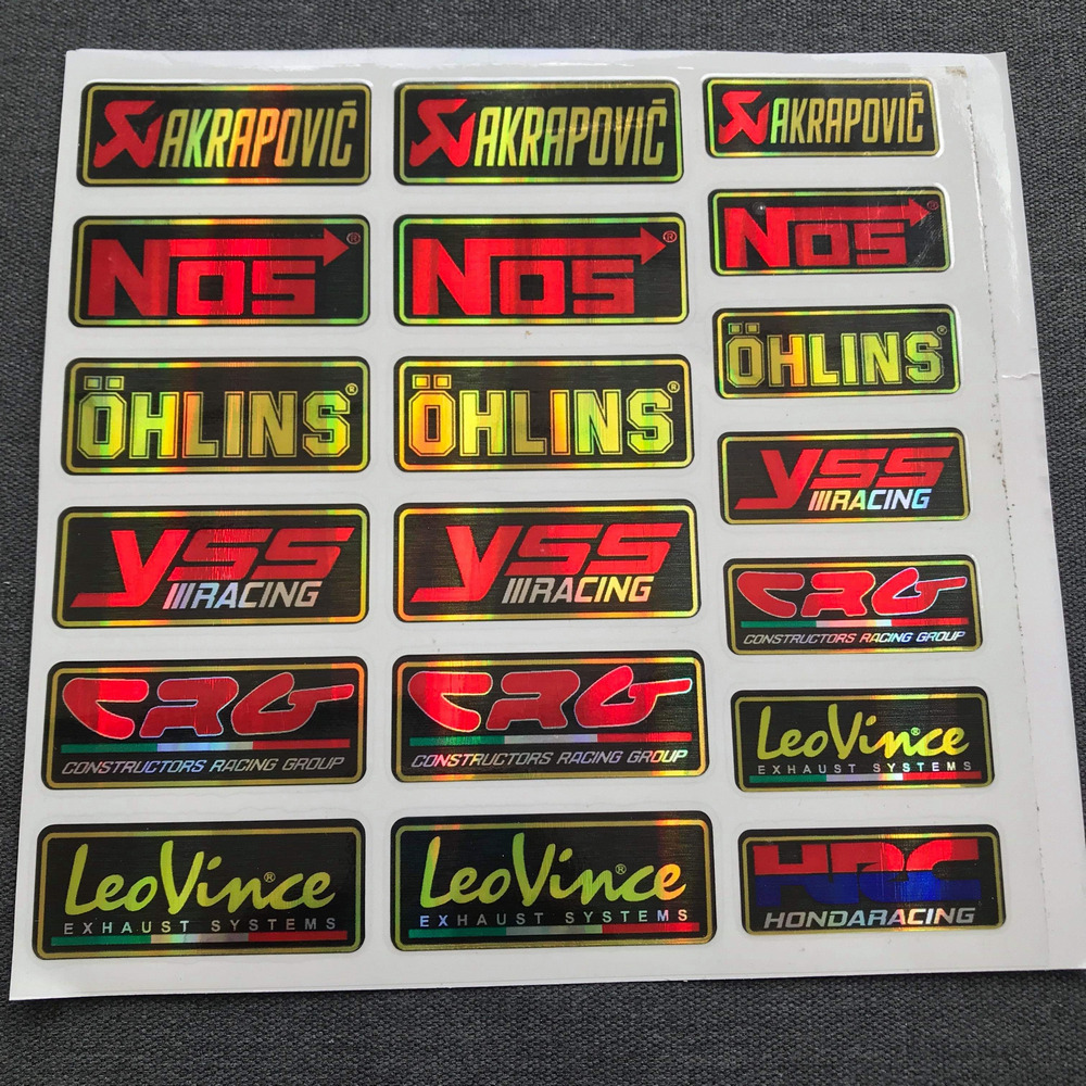 [HOT HOT] Bộ tem LOGO dán xe máy, tem HUY HIỆU chữ hãng xe nhiều STICKER khác nhau trang trí xe máy (mẫu YSS ĐỎ)