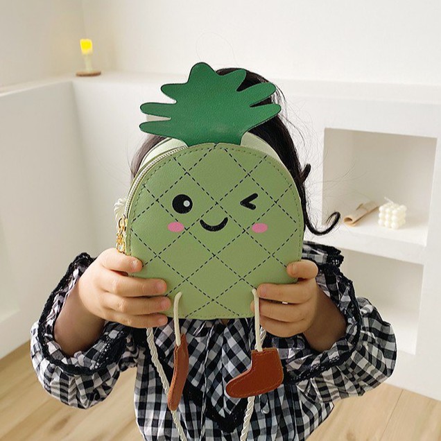 Túi xách đeo chéo hình Quả Dứa cho bé gái