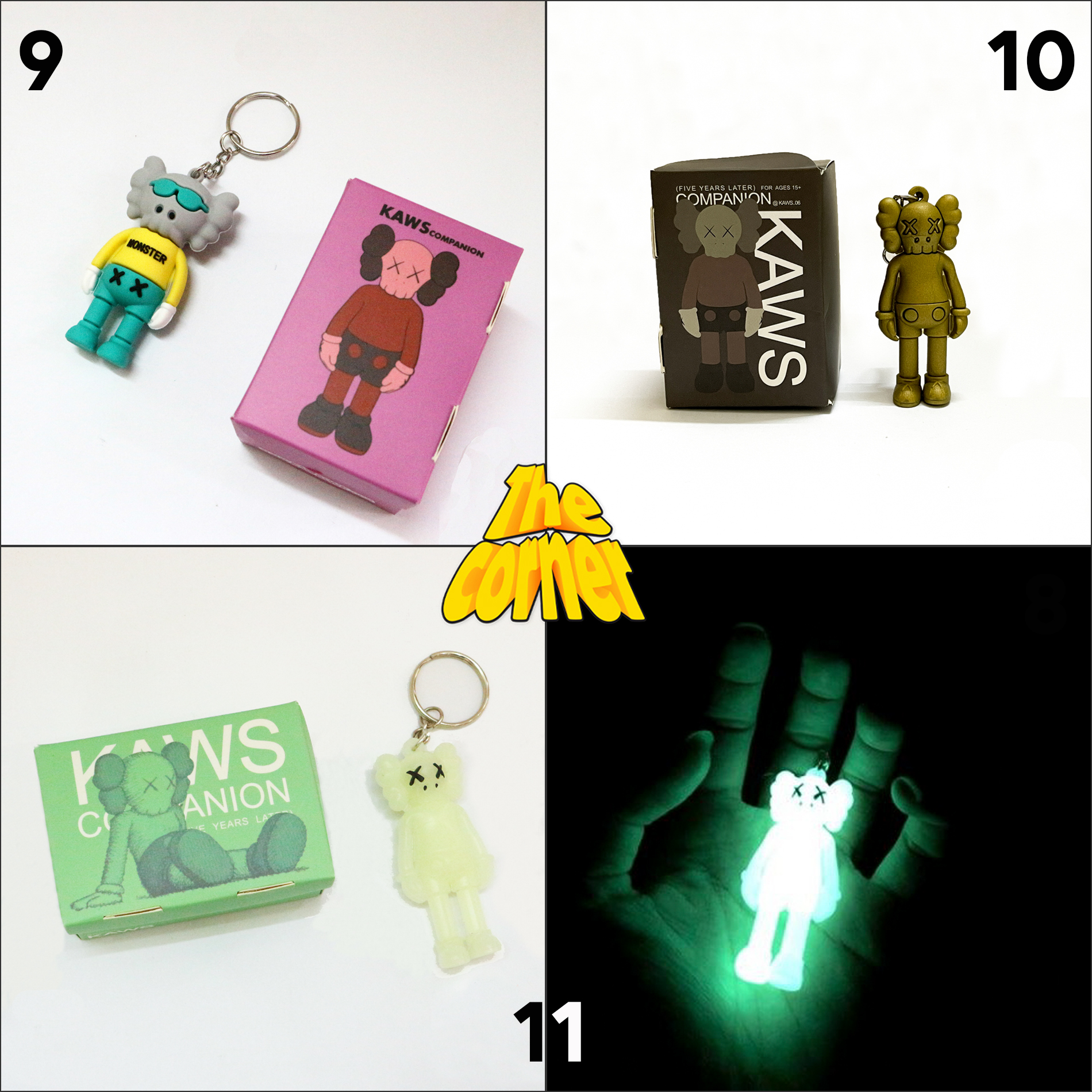 Móc khóa hoạt hình KAWS [Full Box]