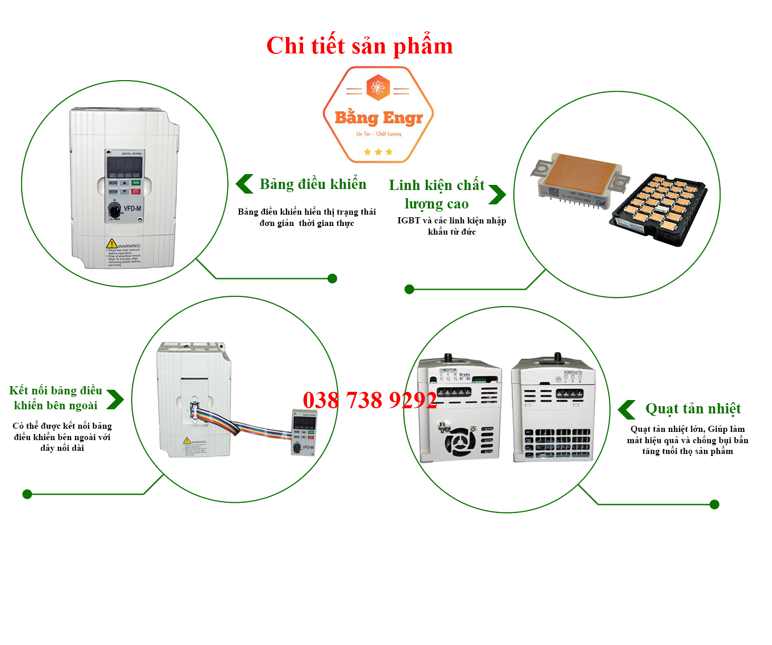 Biến tần Delta VFD-M vào 3 pha 380v Ra 3 pha 380v