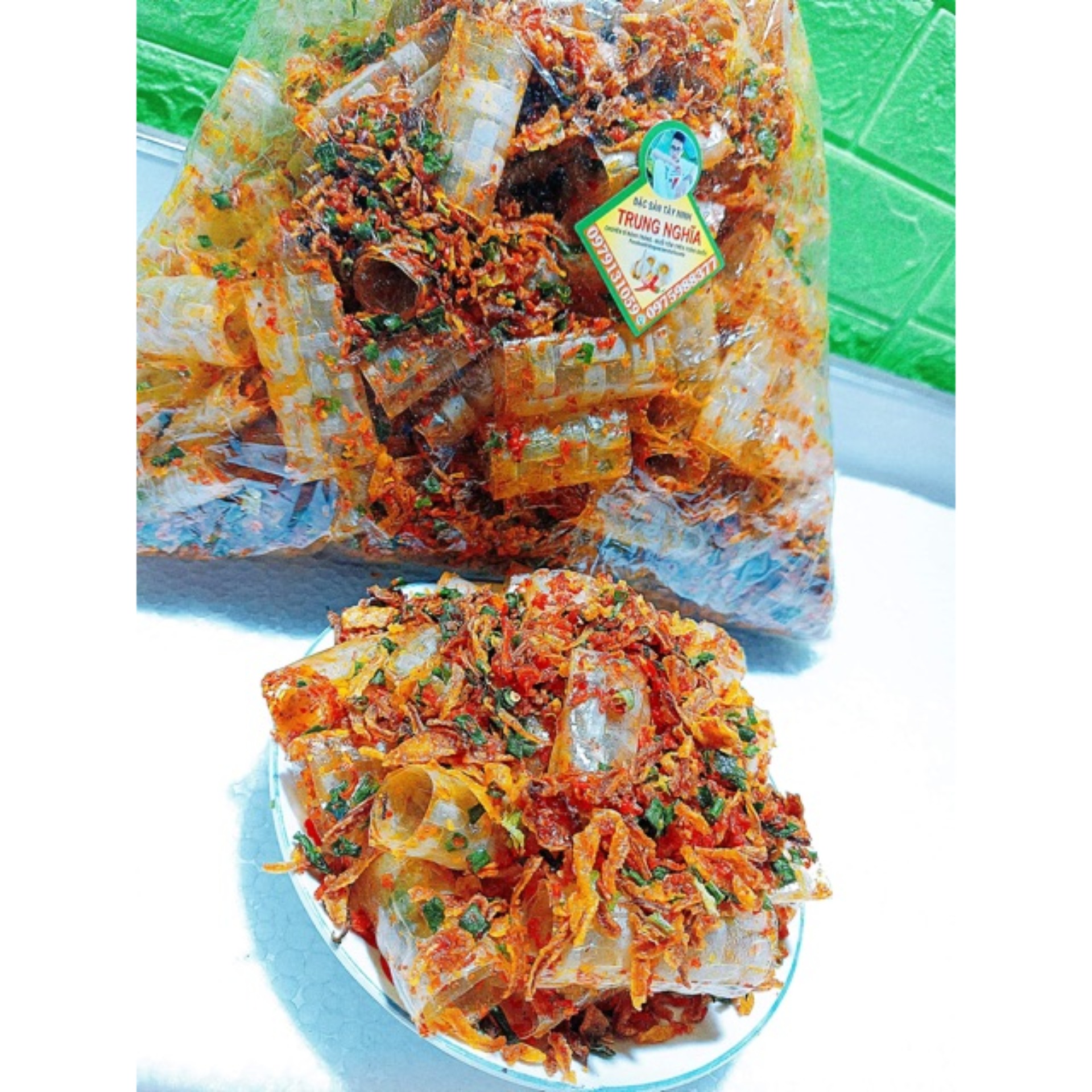 [10kg] Bánh Tráng ống trộn Satê. TRUNG NGHĨA