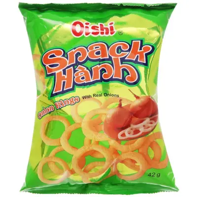 Bim Bim Snack Onion Rings vị hành Oishi 40g