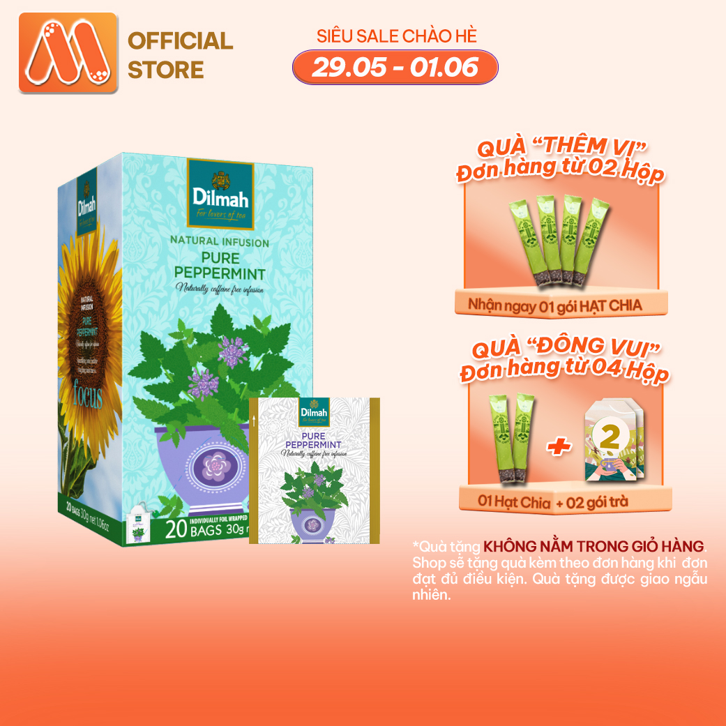 Trà Dilmah Thảo Dược Bạc Hà - Pepermint 30g