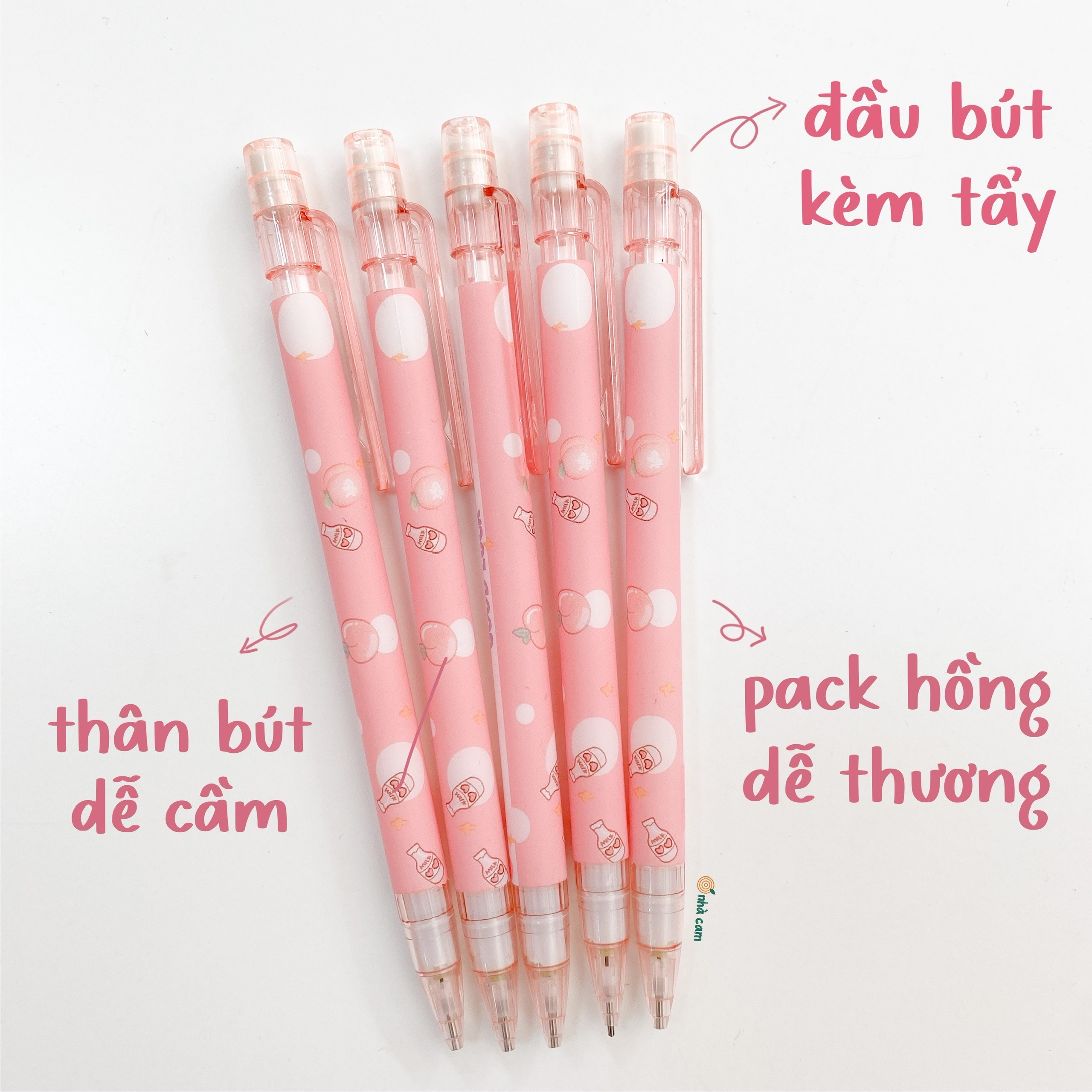 Bút Chì Kim Peach Love Nhà Cam