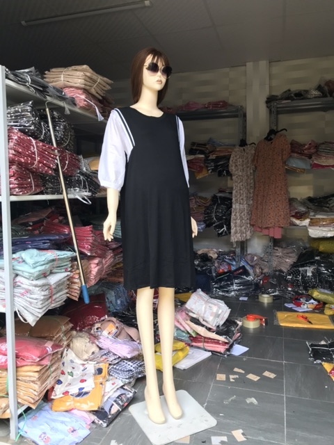 váy bầu, đầm bầu dáng suông mẫu mới