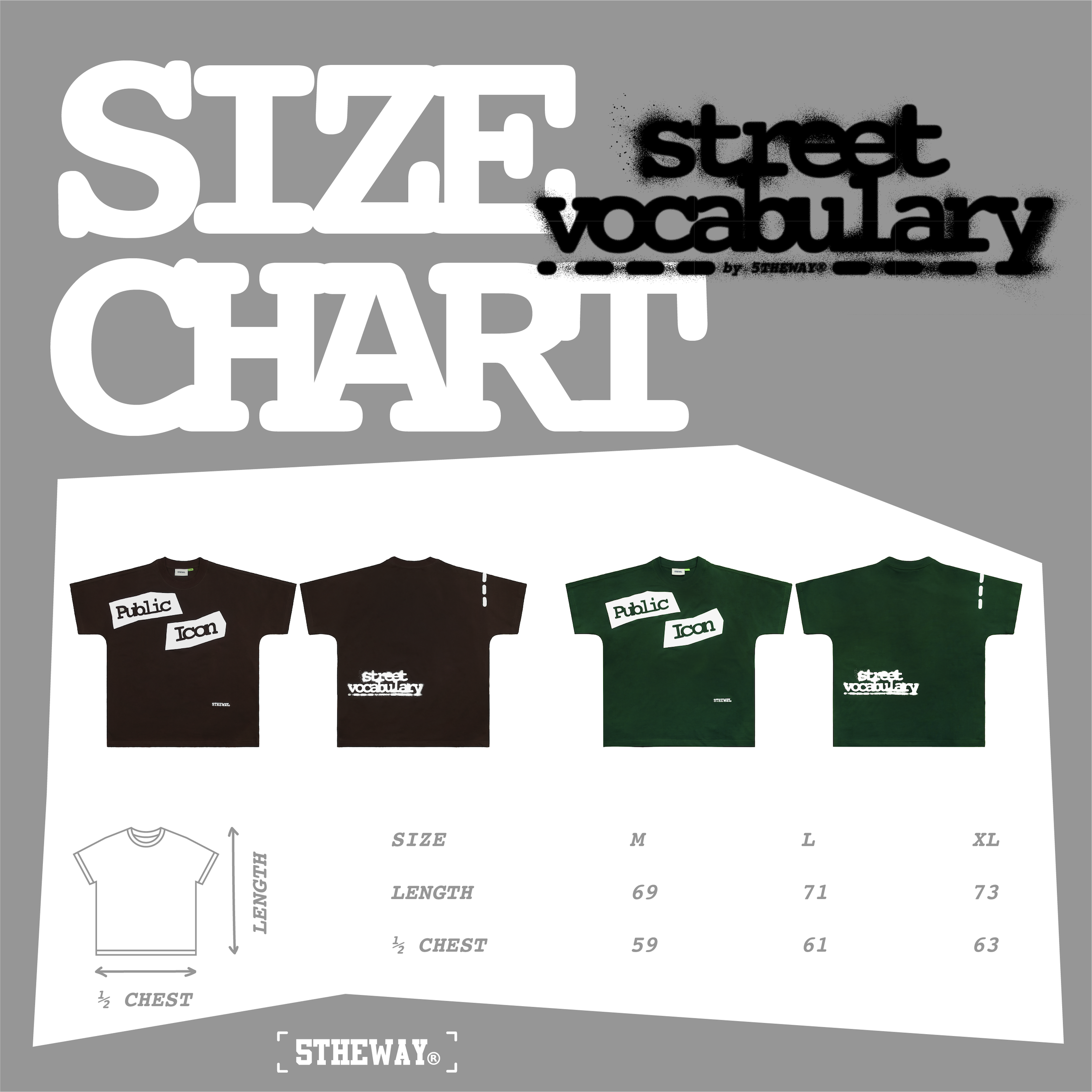 5THEWAY® /public icon/ EARTH EDITION SQUARE TEE in BROWN