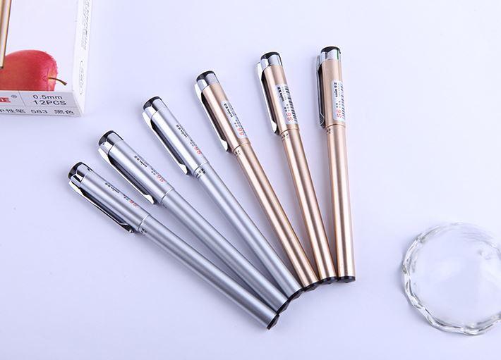 Combo 4 Bút ký Gel Winning WIN 583 S6 0.5mm mực đen