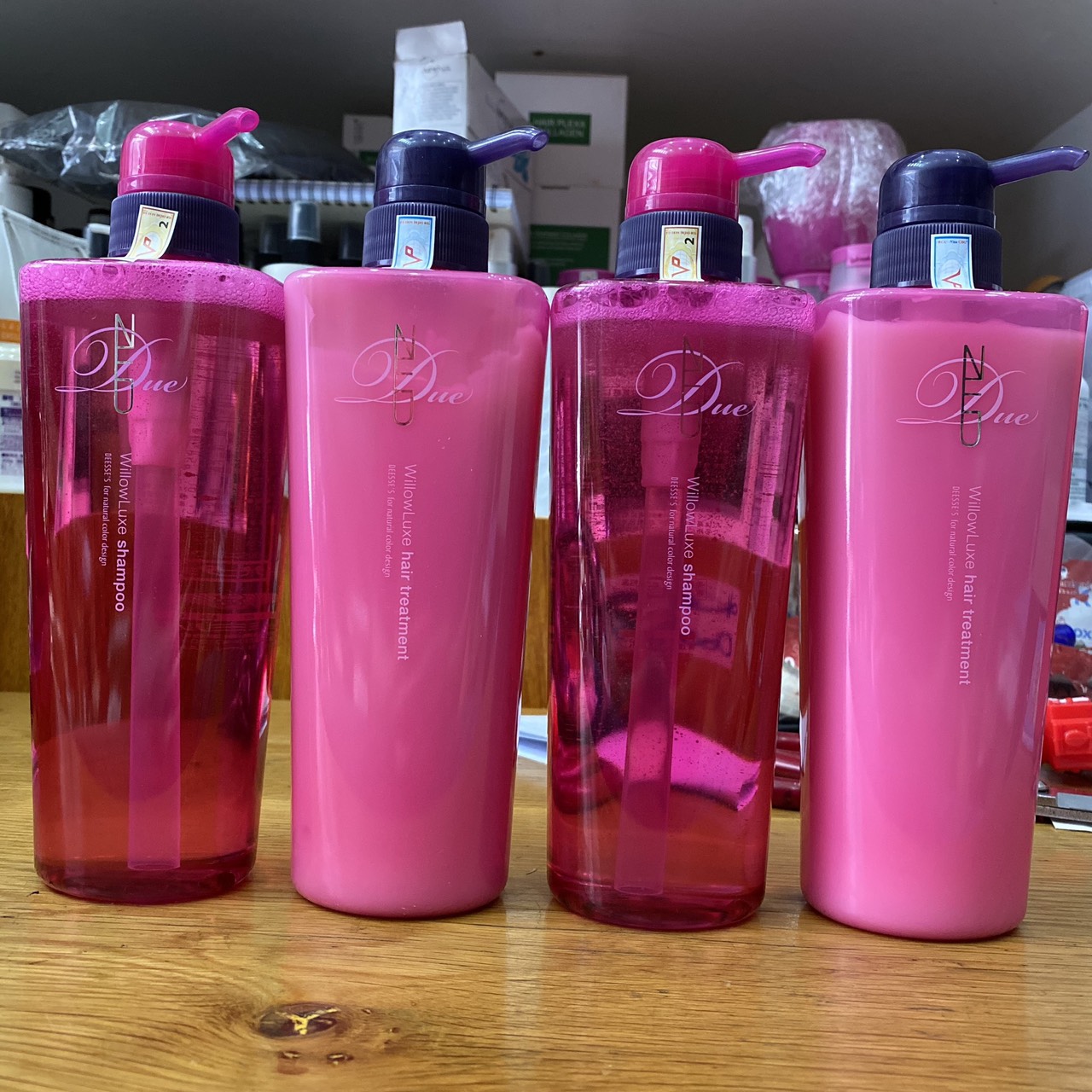 [HCM]Dầu gội xả MILBON DEESSES NEU DUE Willowluxe Shampoo 1000mlx2 ( tóc trung bình )