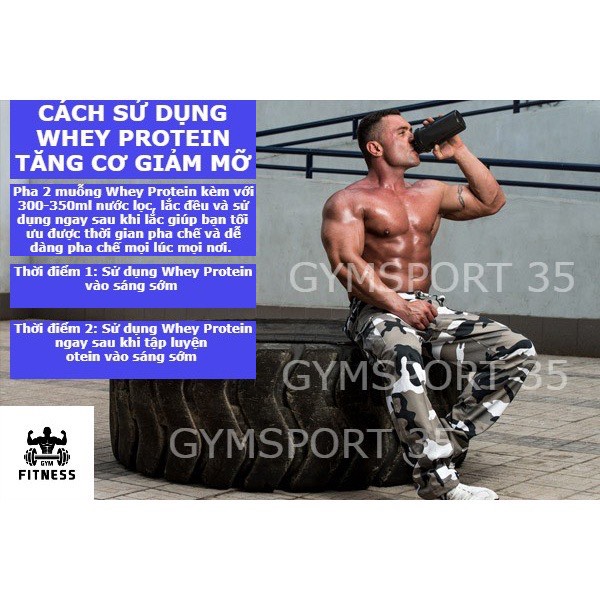 Whey Protein Concentrate 80% Protein - Sữa tăng cơ giảm mỡ Whey Isolate Whey Concentrate