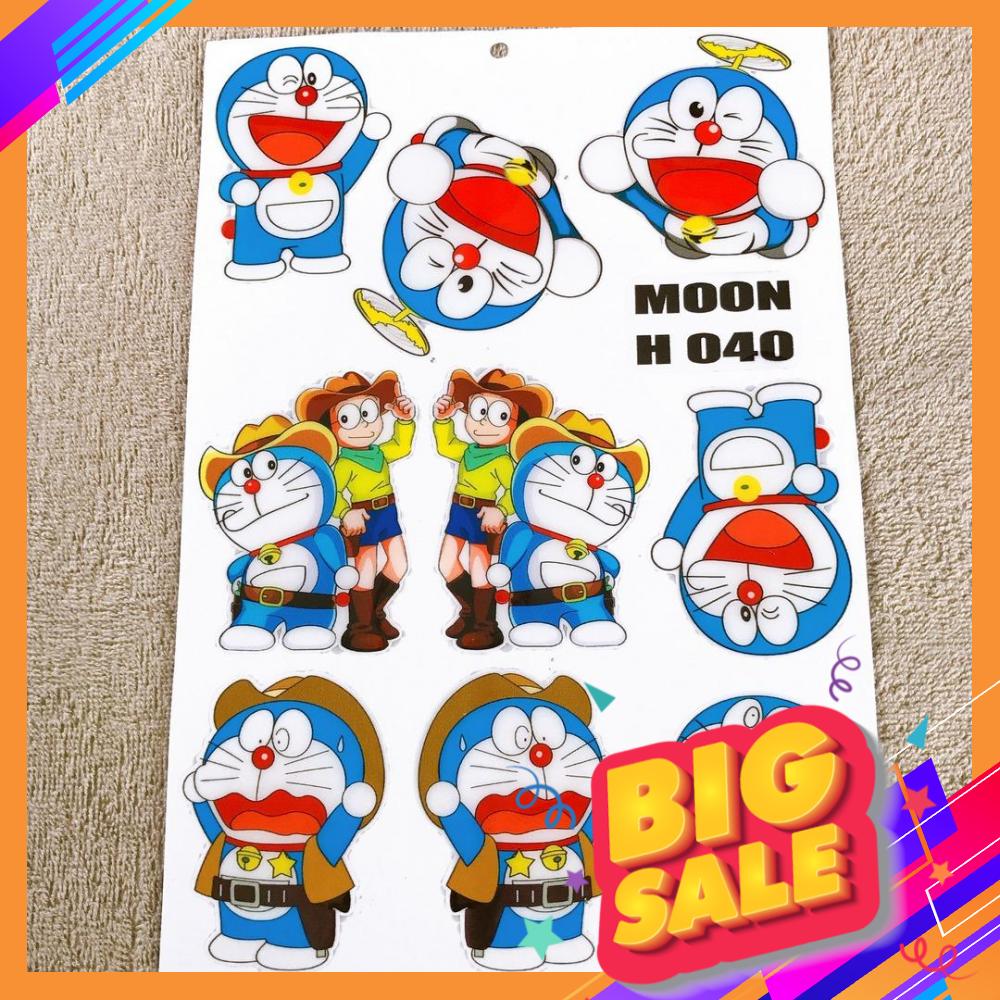 [TEM DOREMON] BỘ TEM DOREMON, DECAL, STICKER, TEM TRANG TRÍ XE MẪU NOBITA