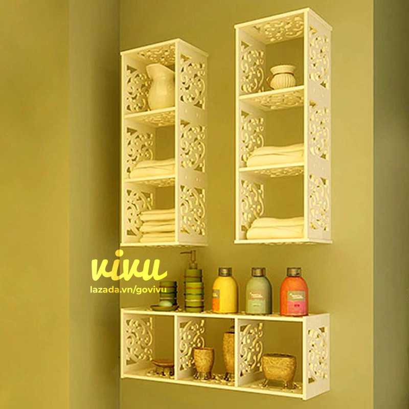 Shelf decoration square grid wall-mounted multi-choosed