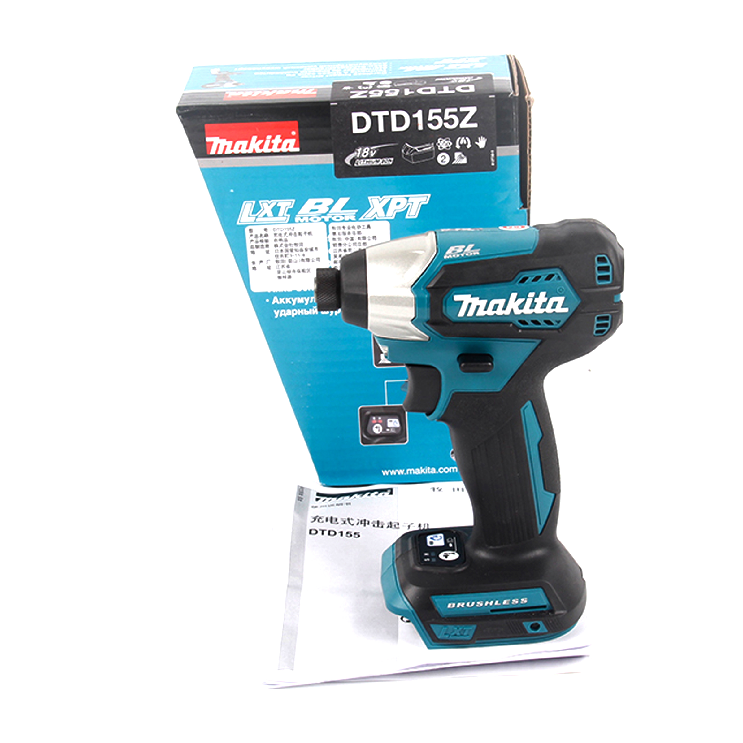 [Trả góp 0%]Máy Vặn Vít Dùng Pin(Bl)(18V) Makita DTD155Z