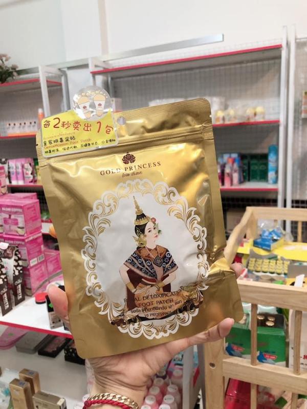 Gói dán thải độc bàn chân Thái Lan GOLD PRINCESS cao cấp