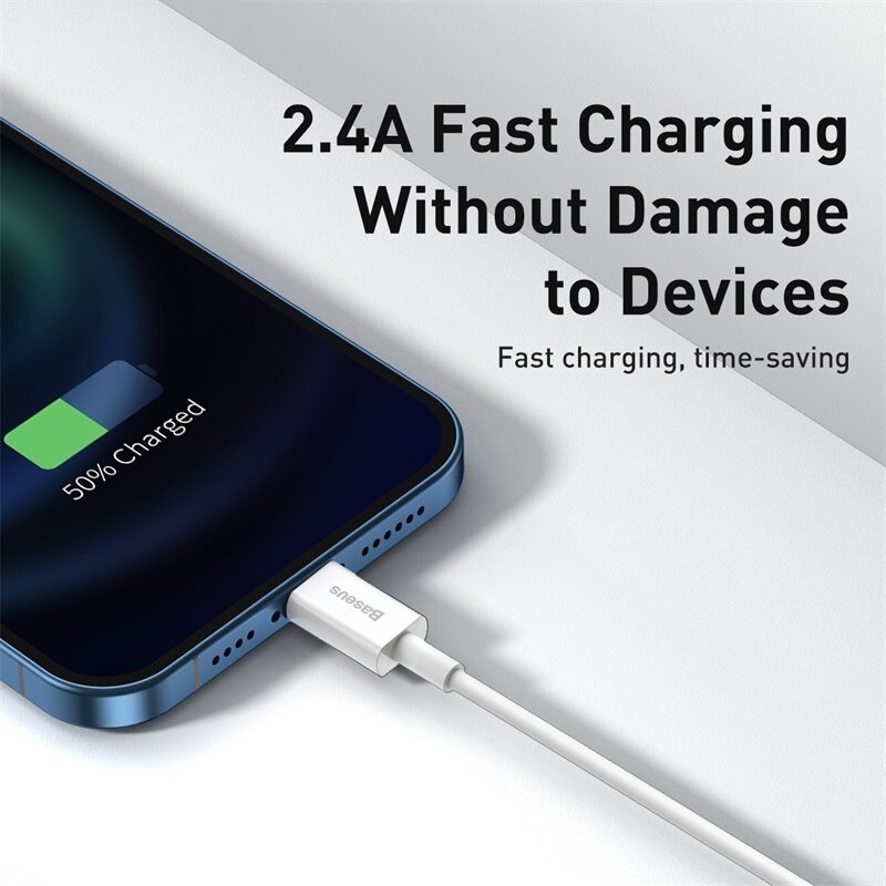 [BẢO HÀNH 12 THÁNG] Cáp sạc nhanh Baseus USB-Lightning cáp sạc 2.4A cho iPhone