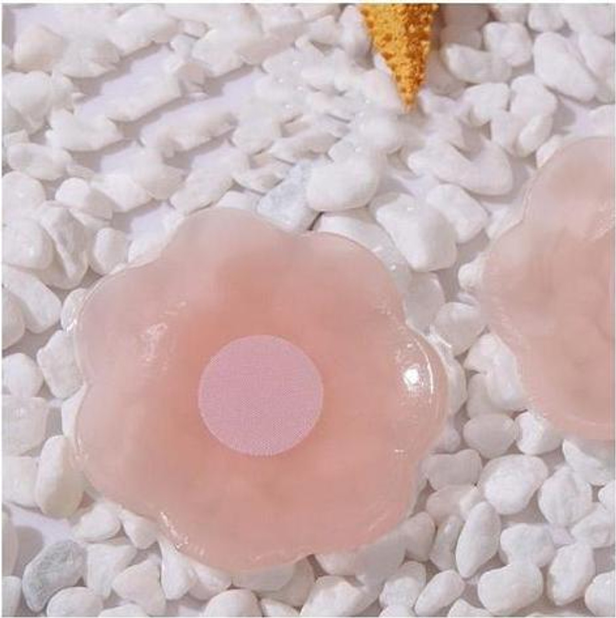 Hộp 5 Cặp Dán Ti Dán Nhũ Hoa Silicone Siêu Dính