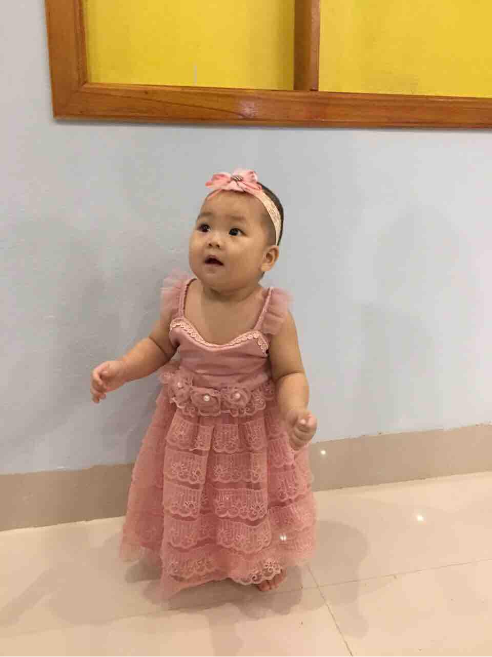 VÁY CÔNG CHÚA REN BỒNG XOÈ SIÊU XINH