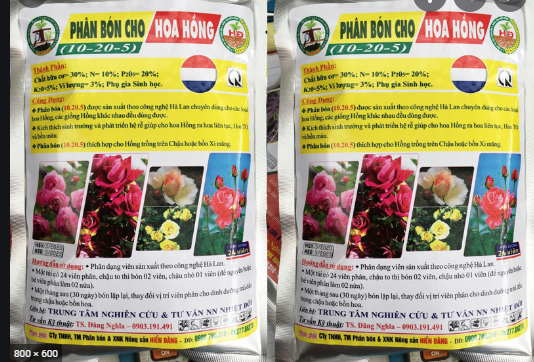 Phân Bón Chuyên Cho Hoa Hồng (10-20-5)