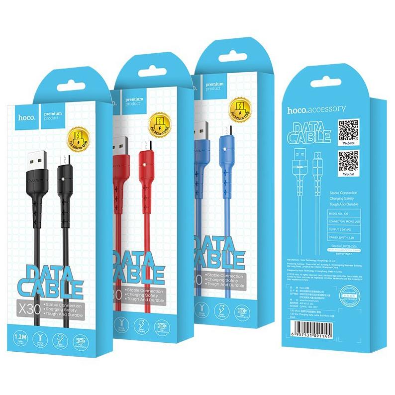 [HCM]Cáp sạc Hoco X30 cổng Micro USB dài 1.2m tiện lợi