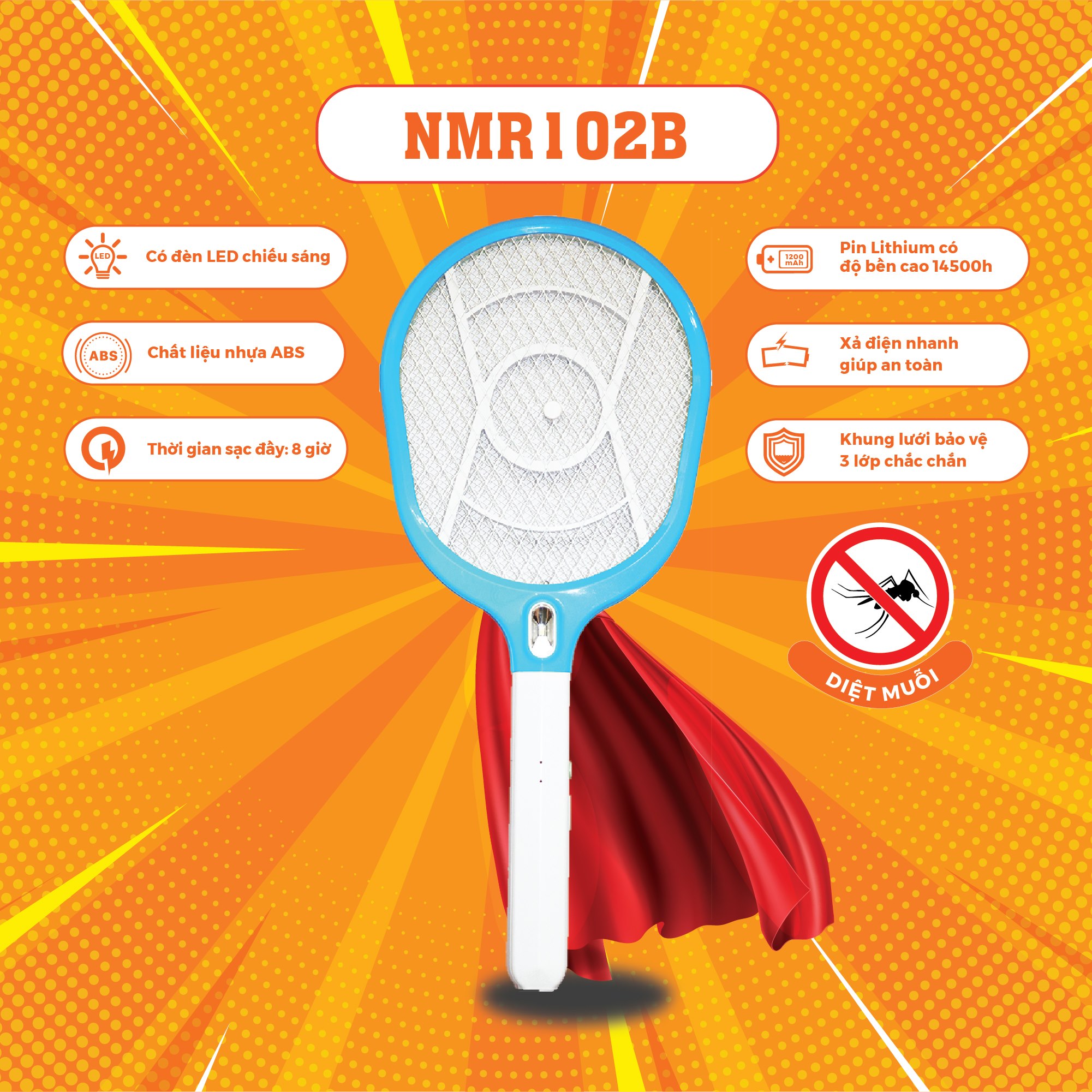 Vợt muỗi thông minh Nanoco