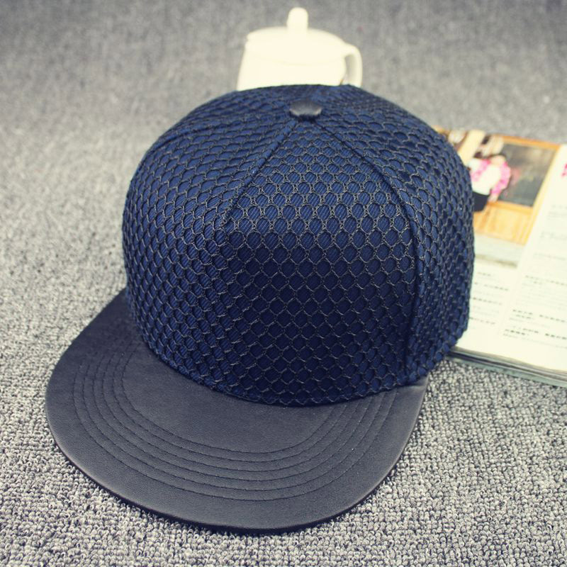 Nón snapback nam phối lưới trơn K199