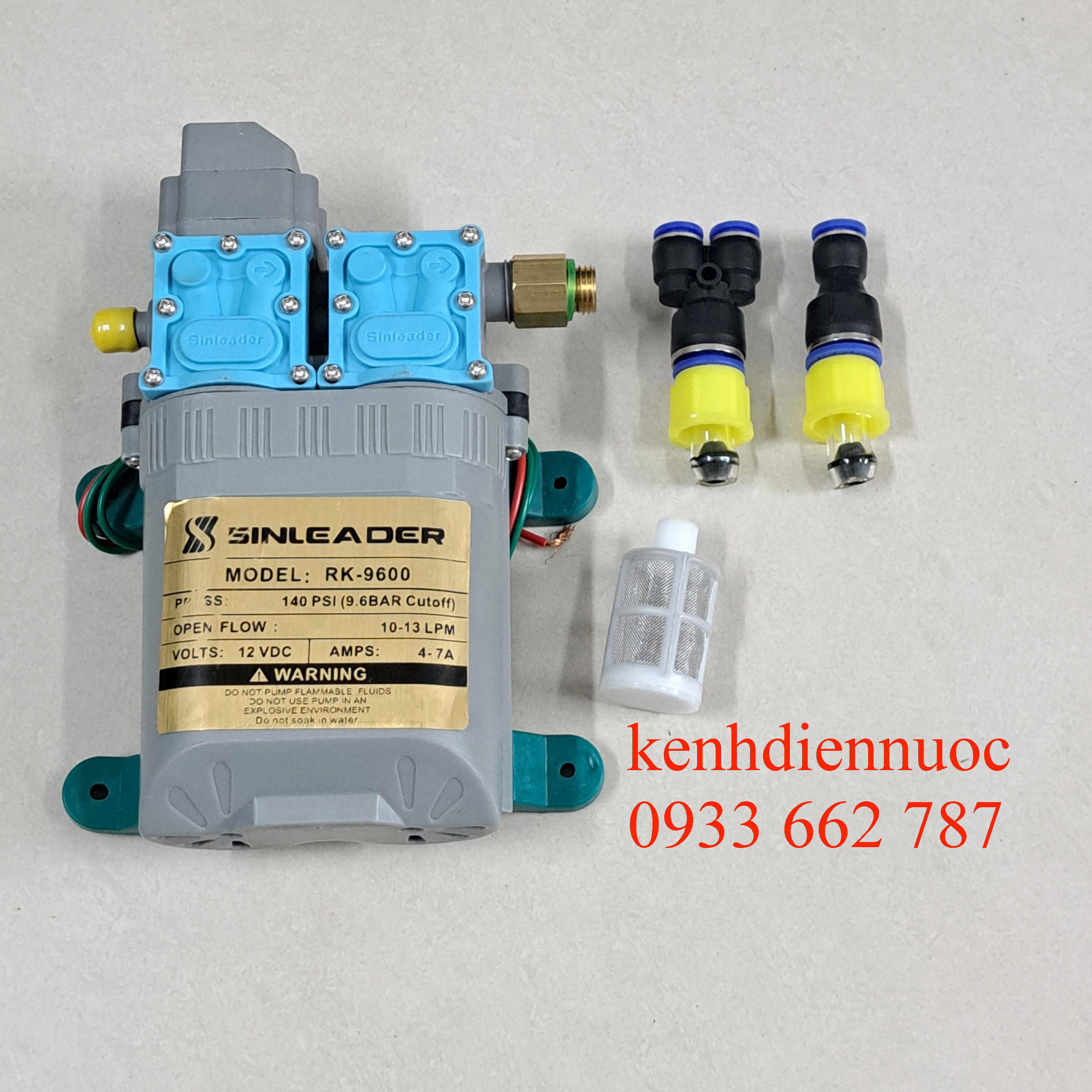 Máy bơm đôi 12V Sinleader