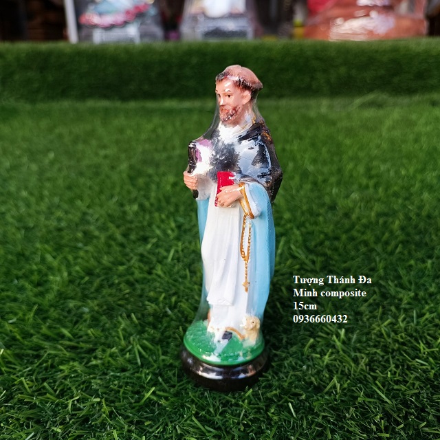 TƯỢNG CÔNG GIÁO THÁNH ĐA MINH 15CM 30CMPOLYCOMPOSITE
