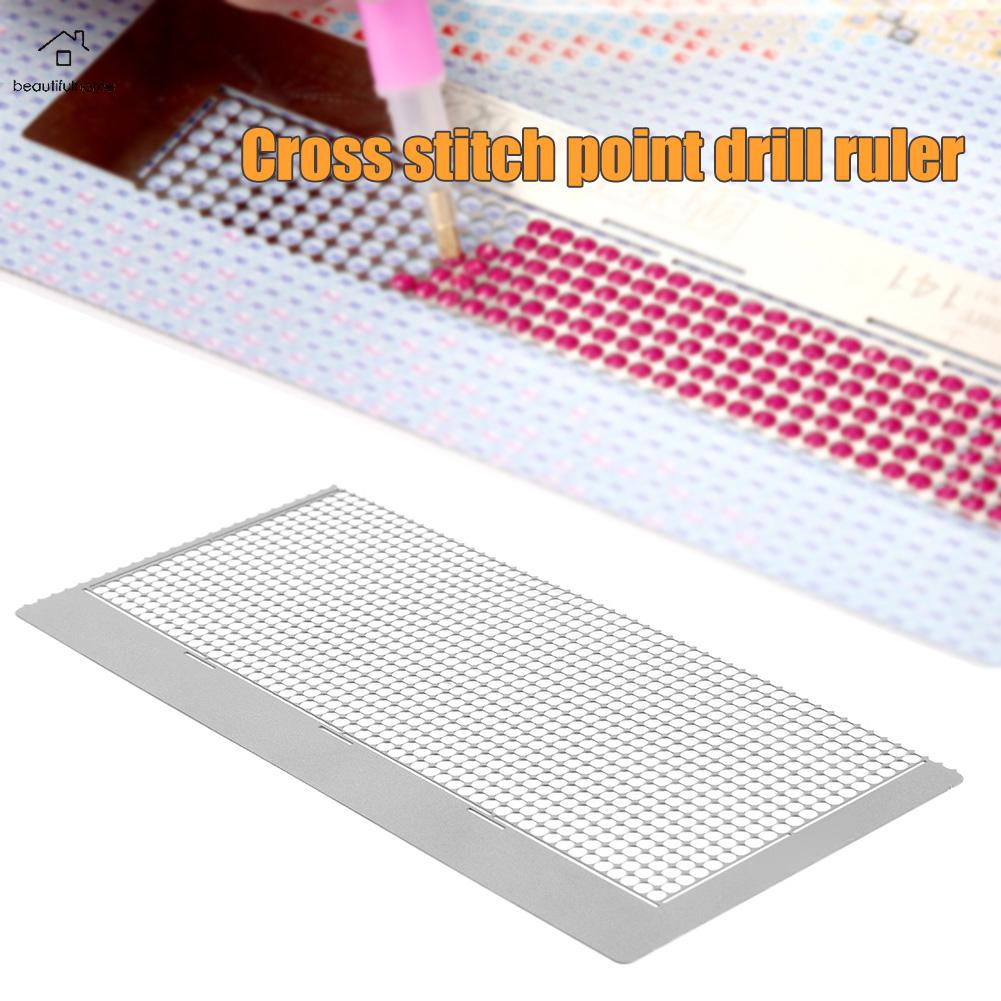 880 Holes Point Drill Ruler Diamond Painting Net Ruler Needlework Tool Embroidery Accessories
