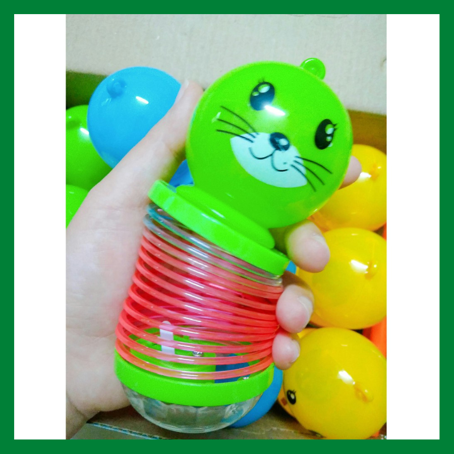 Lồng Đen Trung Thu Lò Xo Có Đèn - đồ chơi trung thu