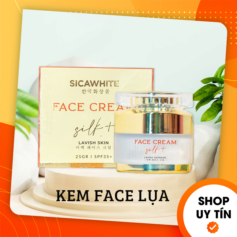 Kem face lụa face silk sica white dưỡng trắng da cao cấp