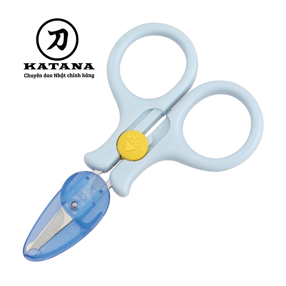 Kéo cắt móng tay cao cấp Nhật trẻ em KAI KF0116 (màu xanh)