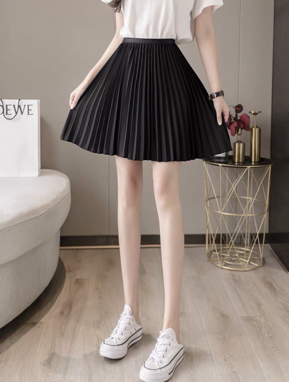 [ẢNH THẬT],Chân Váy Dập Li Ngắn,Chân váy hàn quốc,LY STORE