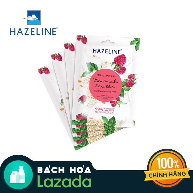 Mặt nạ dưỡng ẩm Hazeline Yến Mạch Dâu Tằm