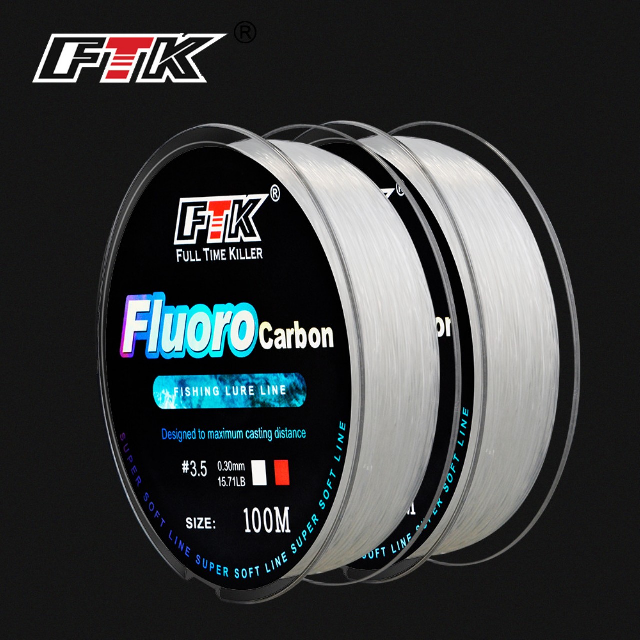 cước câu cá trục thẻo Fluoro carbon 100m cao cấp