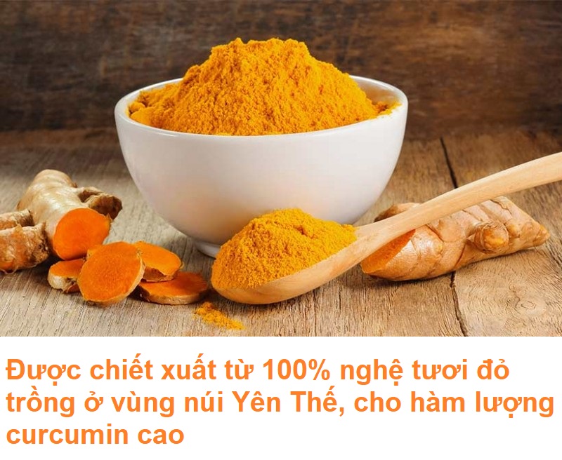 Tinh bột nghệ nguyên chất Vinafruits 500g