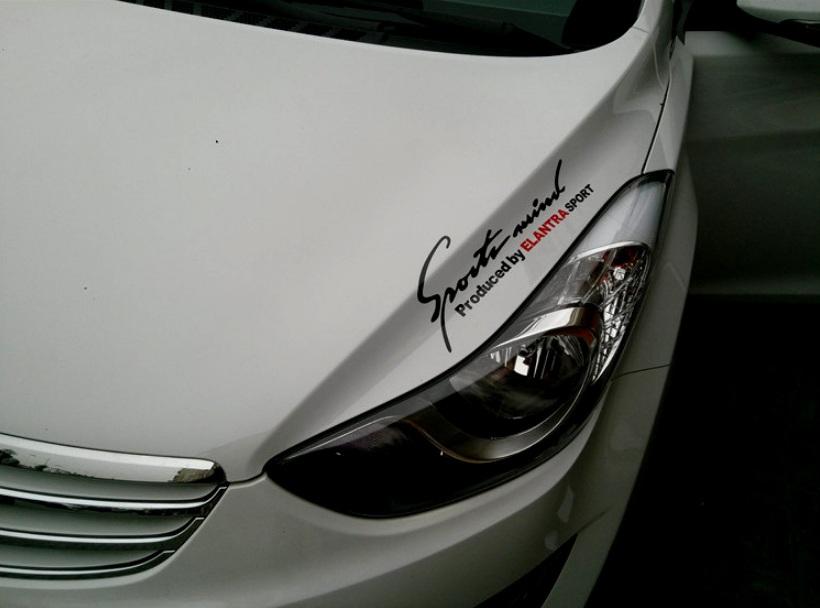 Tem sport mind dán xe ô tô Elantra