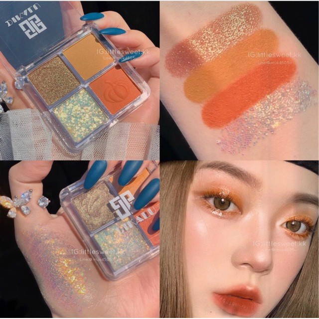 Bảng Phấn Mắt 4 Ô DIKALU Siêu Xinh