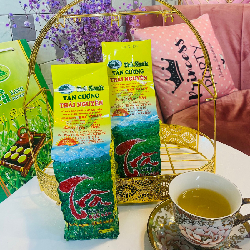 Trà xanh đặc biệt Thái Nguyên Tư Quý(2 gói 200g)