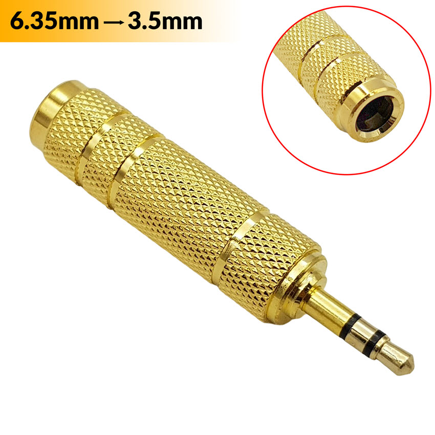 Jack chuyển audio 6.5 âm sang 3.5 mm dương