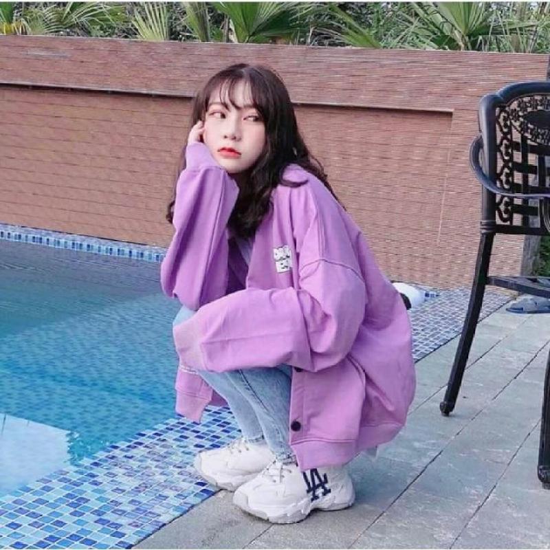 Áo khoác Cardigan fallinlove Màu tím